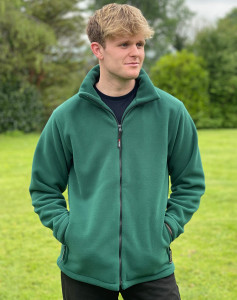 Full Zip Top, Large in Pine Green