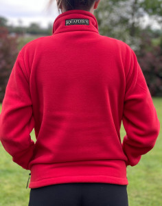 Full Zip Top, Medium in Red