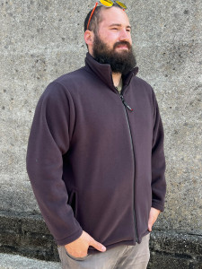 Full Zip Top, Extra Large in Espresso